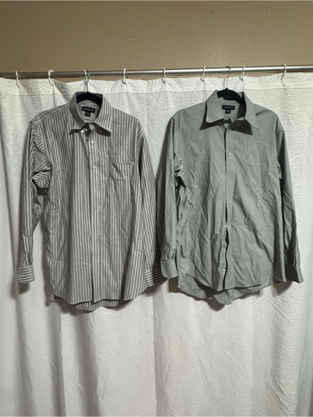 2 Lands End Button Down Shirts